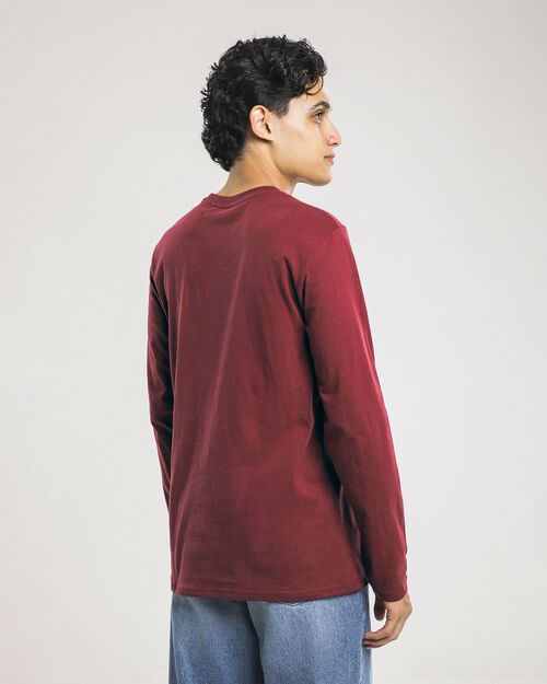 Playera Manga Larga Roja